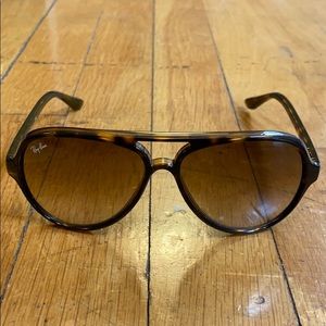 Ray Ban Unisex Sunglasses (Brown Aviator)
